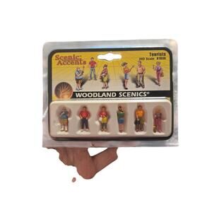 Woodland Scenics HO A1836 Tourists Scenic Accents Retired Hand Painted Figures